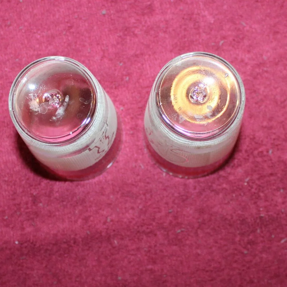 Vintage Red and White Juice Glasses